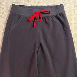 Figs High Waisted Livingston Basic Scrub Pants, Charcoal, medium